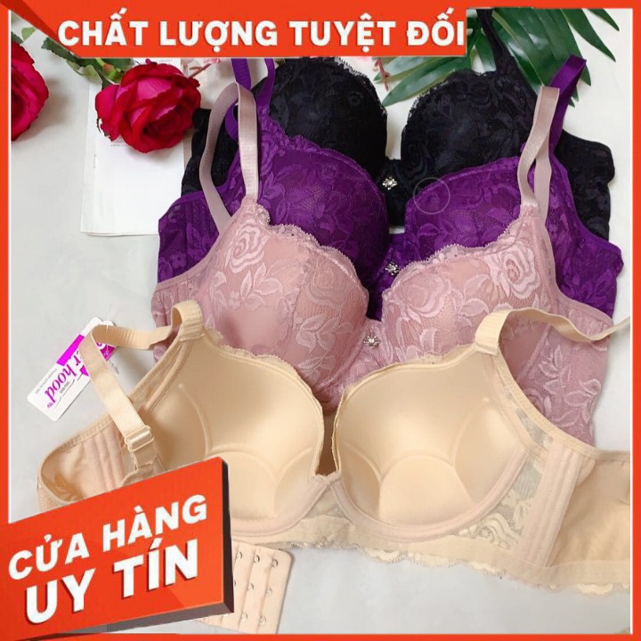 Áo Lót Ren Cao Cấp Big Size Ren Mỏng Có Gọng Quả To Bản Lưng 4 Móc Cài 101#