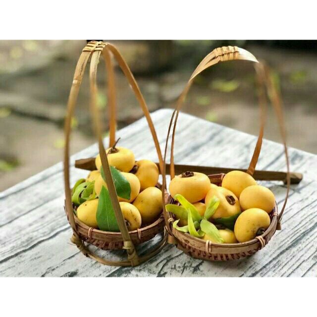 Quang gánh thúng trang trí chợ quê decor