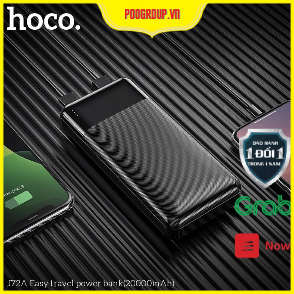 Pin Sạc dự phòng Hoco J72A 20.000mah ♥️Freeship♥️ BH Chính Hãng 1 Đổi 1