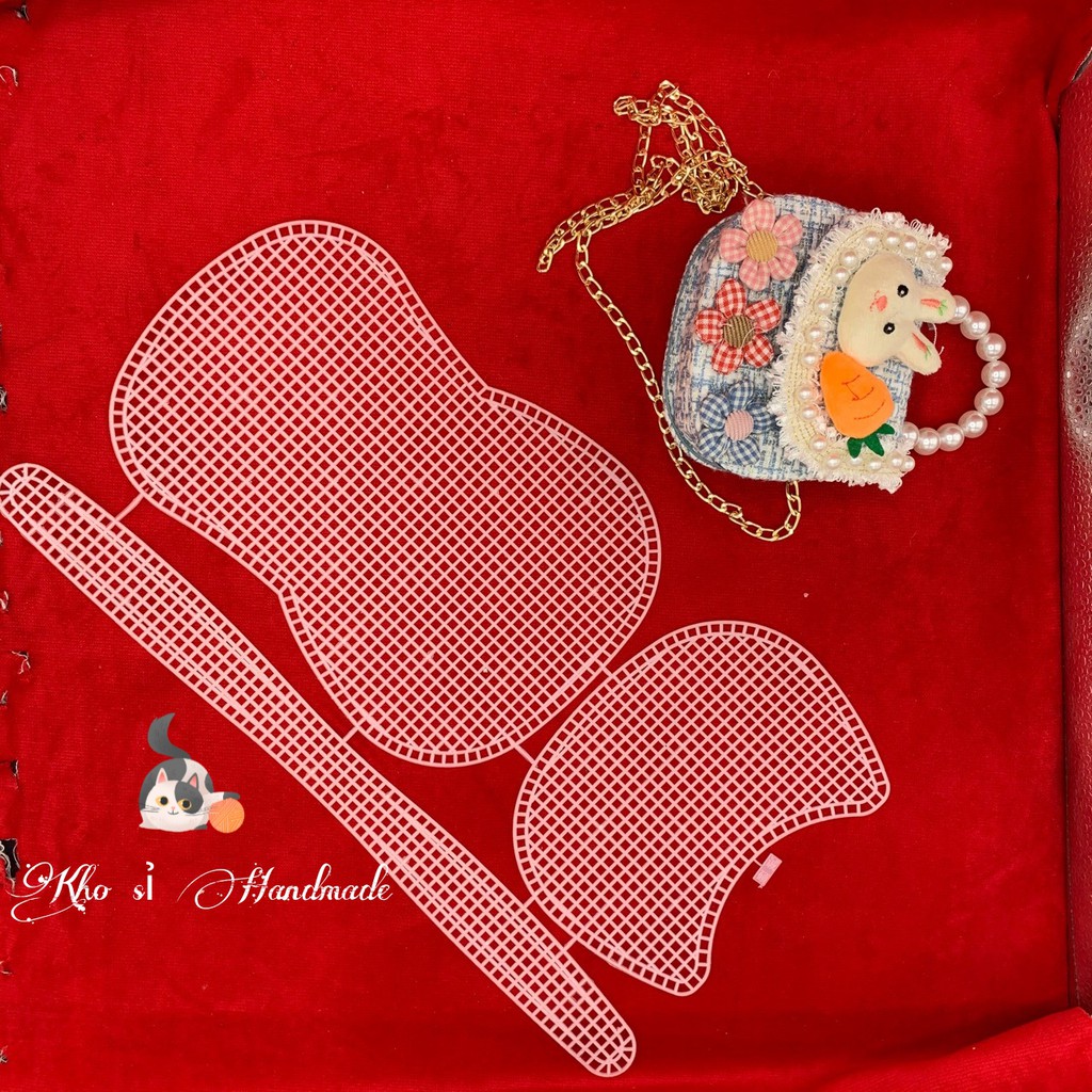 Canvas Cắt Sẵn Hình Yên Ngựa - Phụ kiện làm túi Handmade