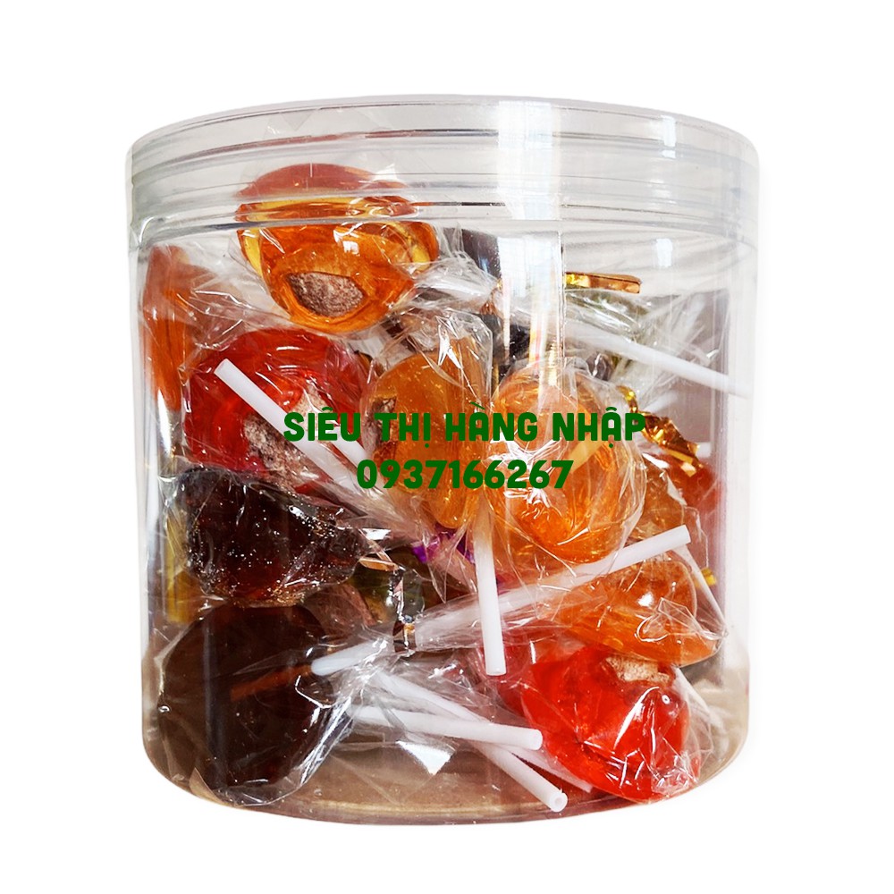 Kẹo mút cho bé xí muội ô mai mạch nha 390g (30 cái), Kẹo mút xí muội omai, Kẹo ngậm ho siêu ngon