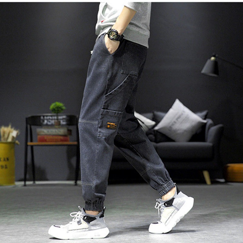 Quần Jeans Jogger Nam Phong Cách Hip Hop Năng Động