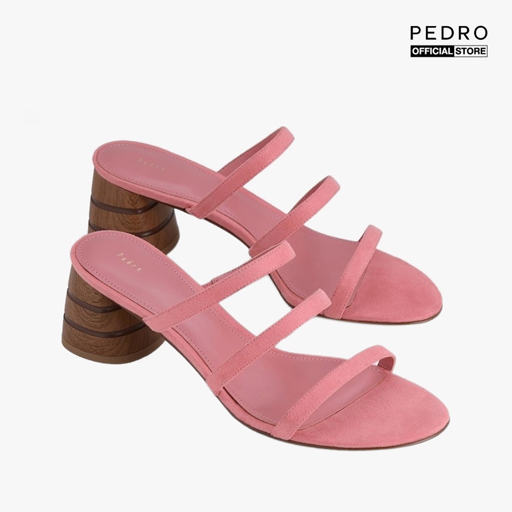 PEDRO - Giày cao gót quai ngang đế trụ Strappy PW1-26220046-60