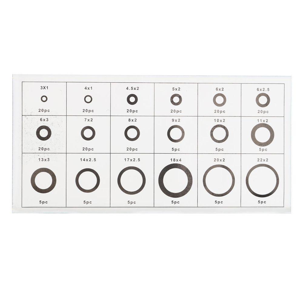 IVORY Hộp 225 Vòng Đệm Cao Su Nhiều Kích Cỡ Cho Máy Rửa Xe Hơi