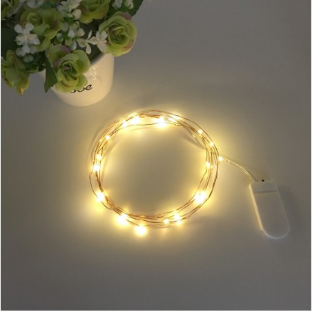 Dây Đèn Led Đom Đóm Fairy Lights 2 mét, Màu Vàng Nắng