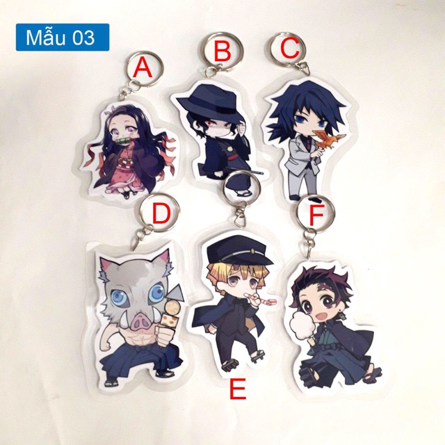 Combo 2 móc khoá kimetsu no Yaiba