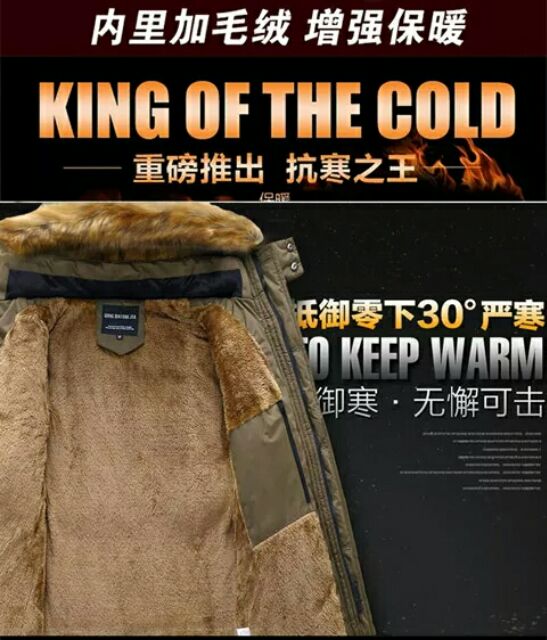 Áo phao nam mặc đại hàn,-30 độ