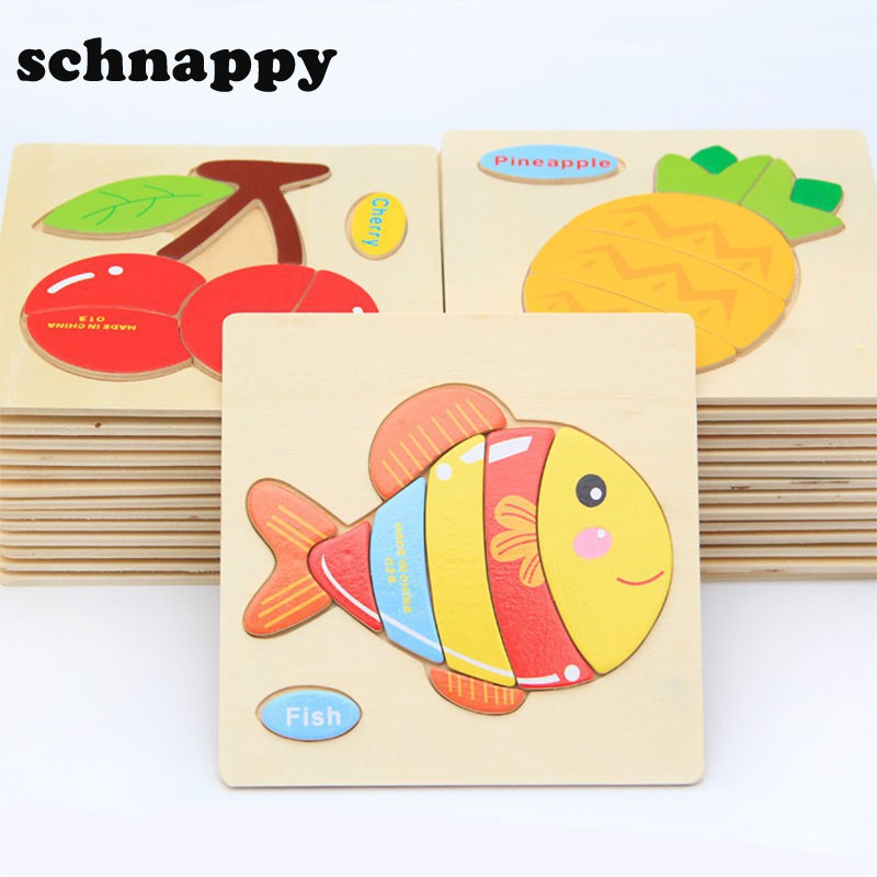 Đồ chơi xếp hình 3D bằng gỗ cho trẻ em