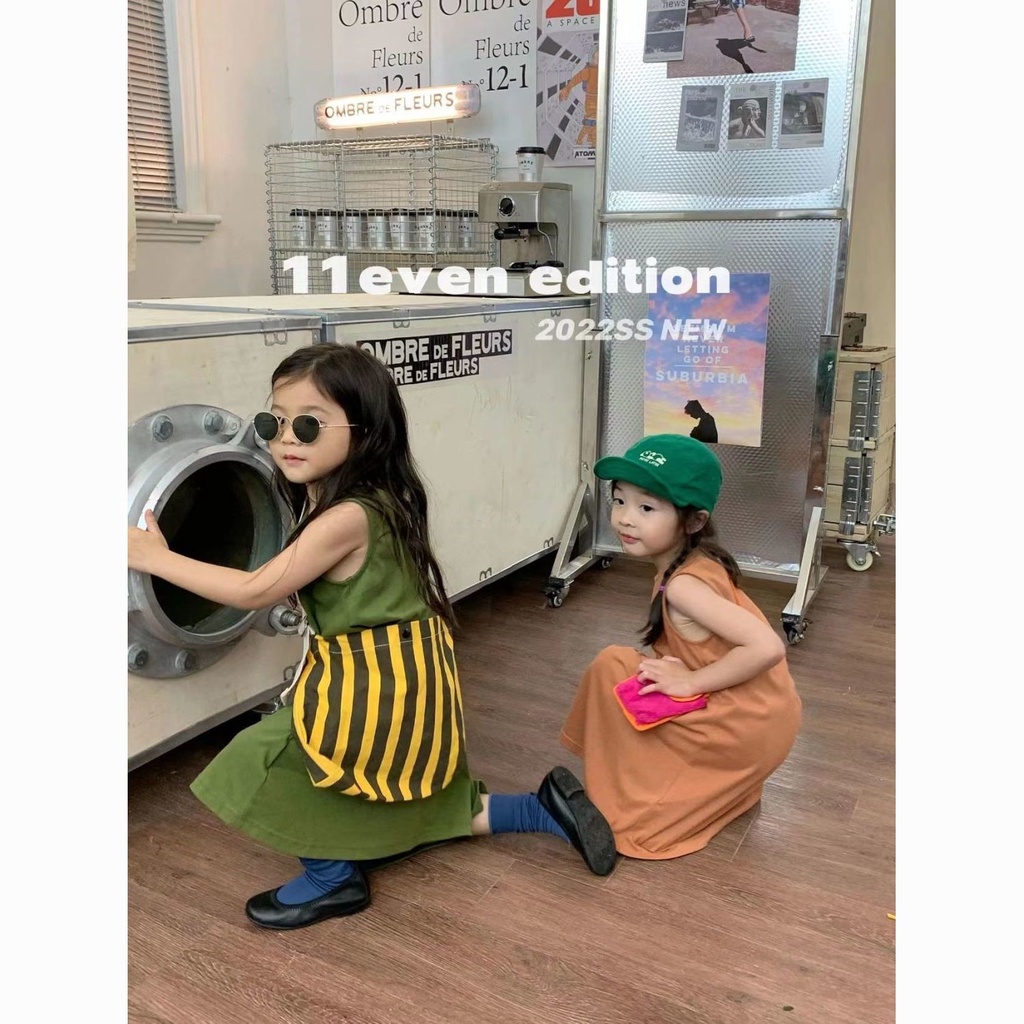 Đầm Thun Cotton Tay Ngắn Thoải Mái Thời Trang Mùa Hè Phong Cách Hàn Quốc Cho Nữ