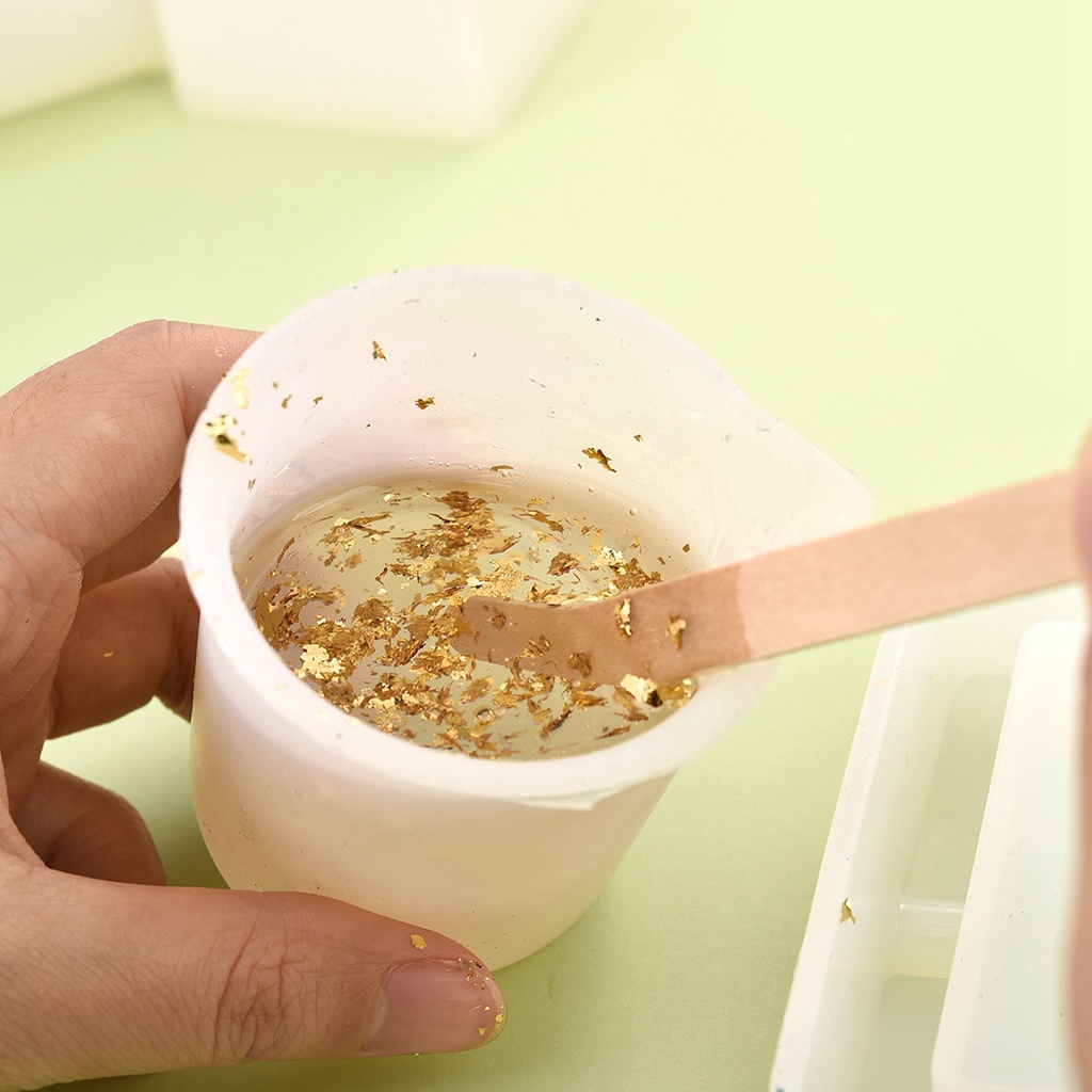 Một túi giả vàng lá sequin sơn Confetti DIY móng tay nghệ thuật lá trang trí giấy tráng miệng bánh trang trí
