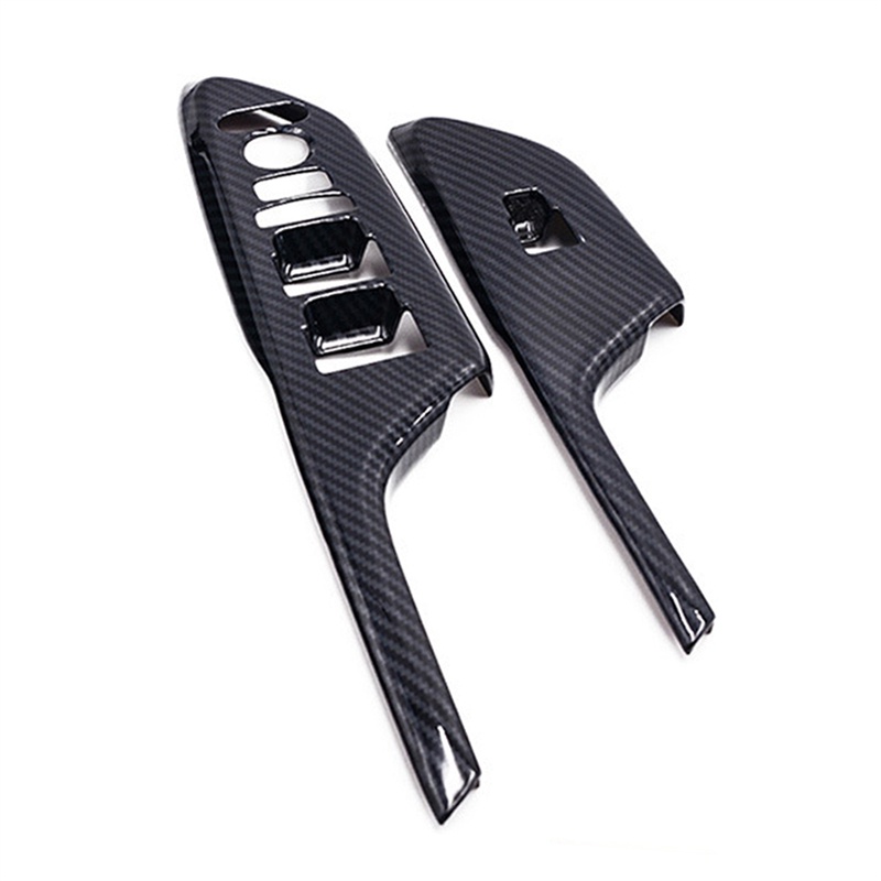 Set 4 miếng dán sợi carbon trang trí tay nắm cửa xe hơi Honda Civic 10th 2017-2020