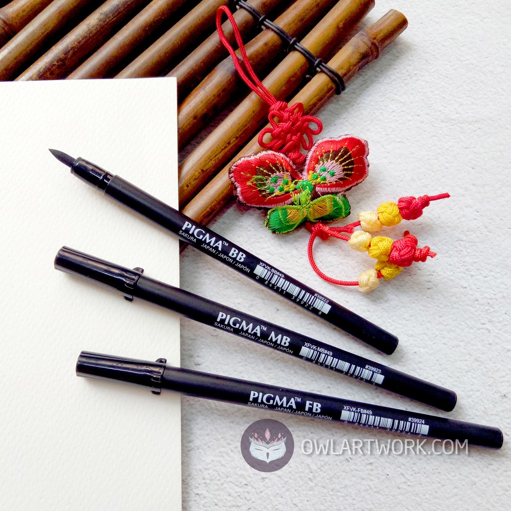 [CHÍNH HÃNG] Bút cọ chuyên nghiệp Sakura Pigma Brush Pen (3 size)