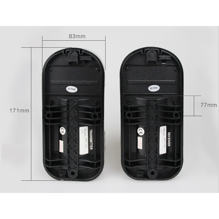 Beam Hàng Rào Hồng Ngoại Báo Động Chống Trộm 2 Tia 100m ABT-100  Hass