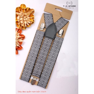 Đai đeo quần nam chữ y 3.5cm, dây yếm quần nam, suspenders