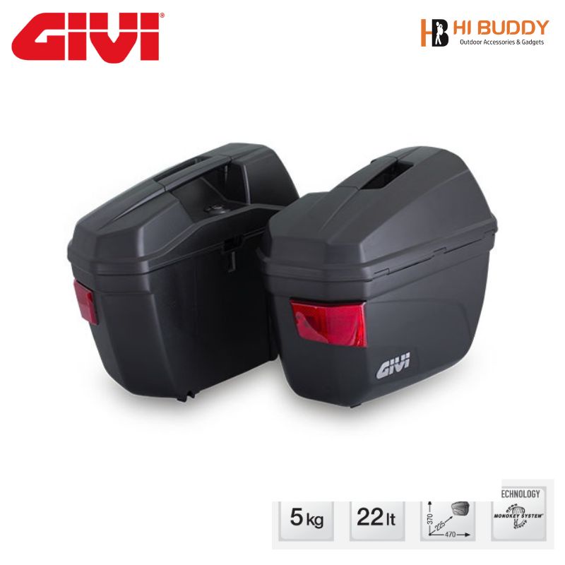 Baga Hông SBL 2000 , SBL Exciter155, SBL Winner 150/X, SBL Fz150 Fi, SBL Adv 150..Thùng Hông Givi E22N - 22 Lít