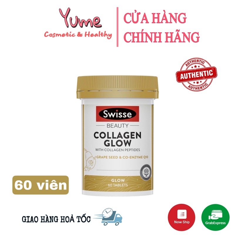 Viên uống căng bóng da collagen glow Swisse
