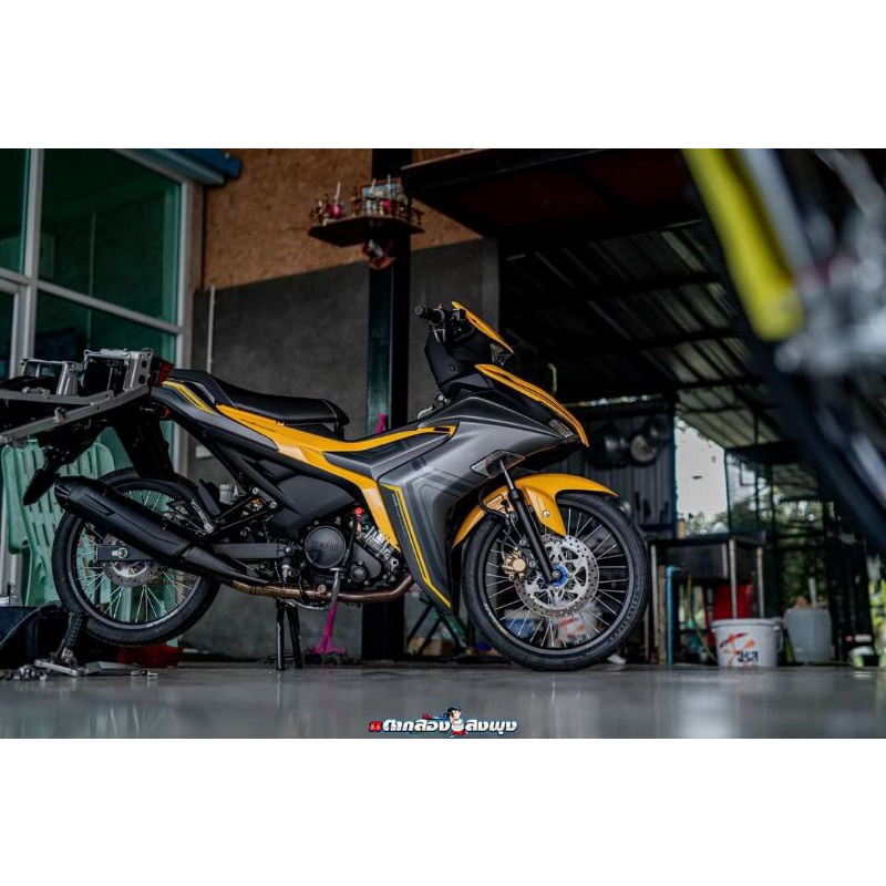 Tem rời Exciter 155 Y16zr xám light vàng 2021 in decal Mccal