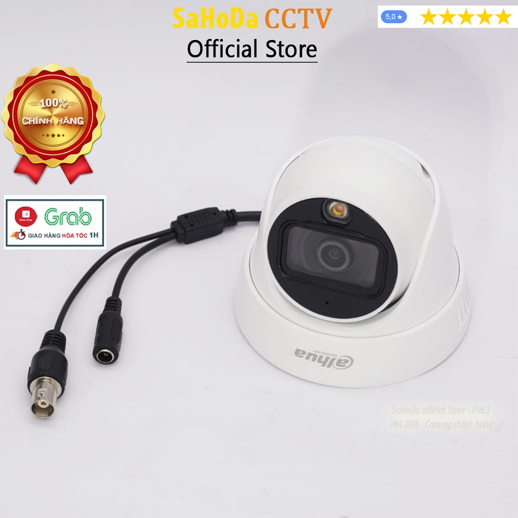 Bộ camera DAHUA Colorvu, Trọn bộ camera Dahua có màu ban đêm 4 camera 2.0Mp chính hãng đầy đủ phụ kiện lắp đặt