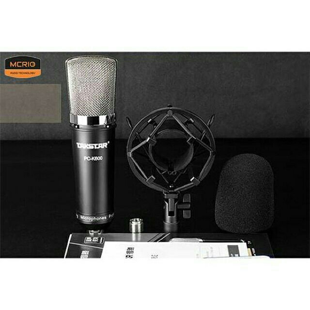 Combo mic thu âm Takstar PC K600 sound card Icon Upod Pro