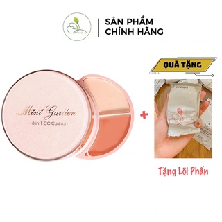    Tặng Lõi Phấn   MINI GARDEN 3 IN 1 CC CUSHION - Phấn Nước Mini Garden 3 Trong 1 SPF 40+ PA+++ 