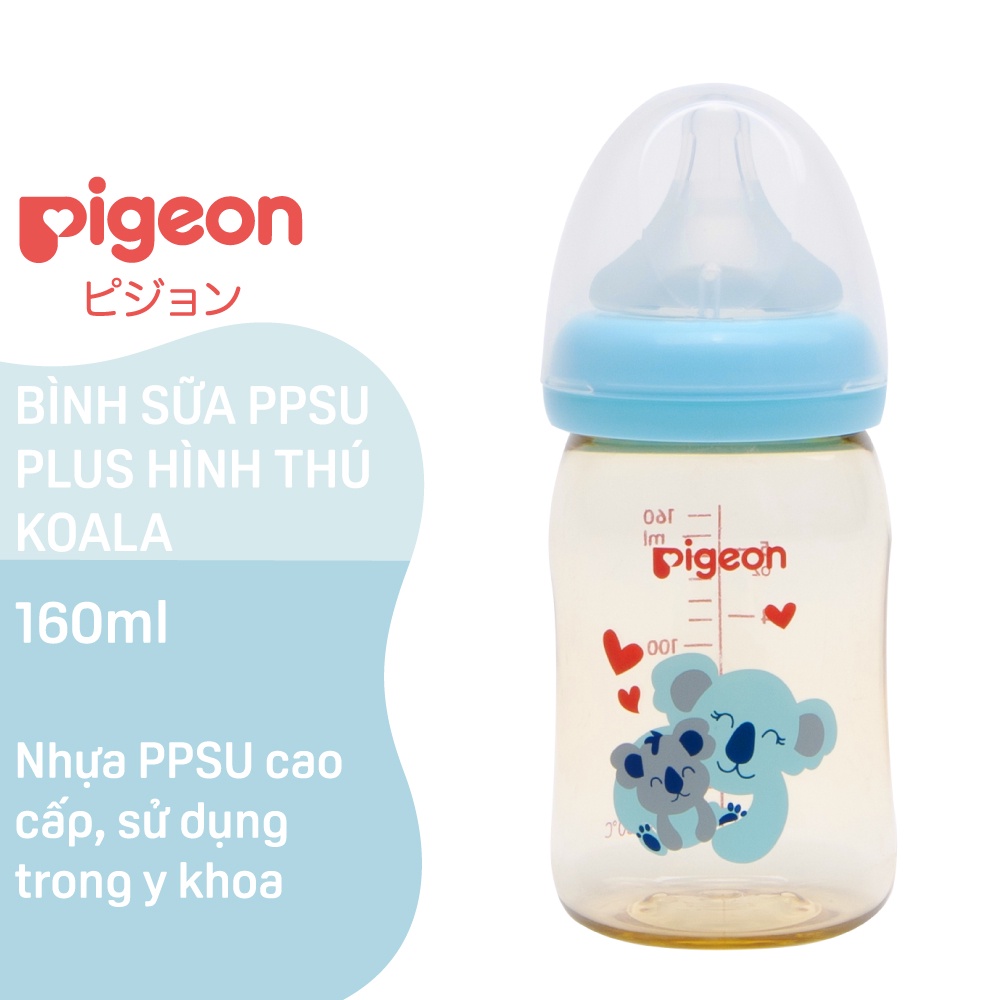 Bình Sữa PPSU Plus Pigeon Hình Thú Koala 160ml/240ml