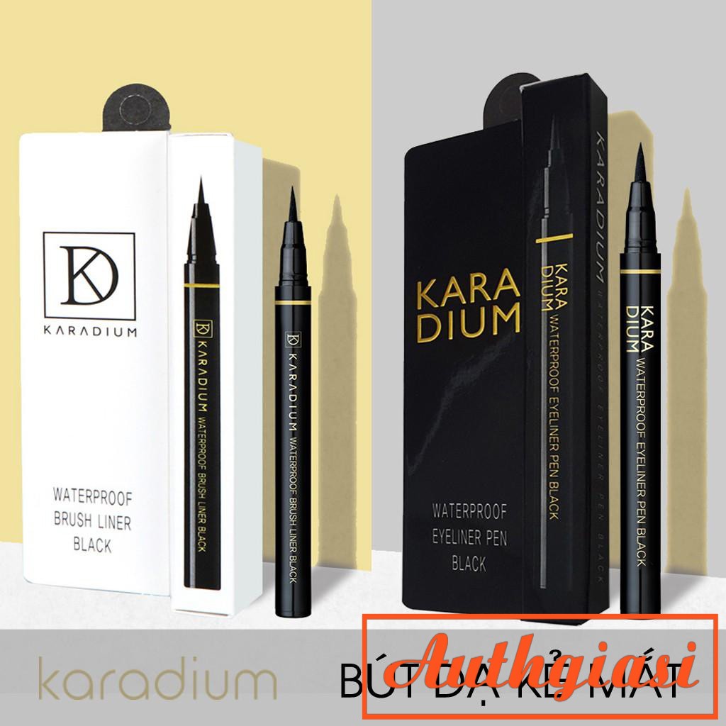 Bút Dạ Kẻ Mắt Karadium Vỏ Trắng siêu mảnh - Dạ Vỏ Đen nét to | BigBuy360 - bigbuy360.vn