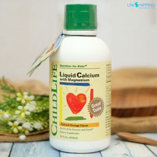 Siro bổ sung Canxi và Magiecho trẻ em ChildLife Liquid Calcium and Magnesium 473ml