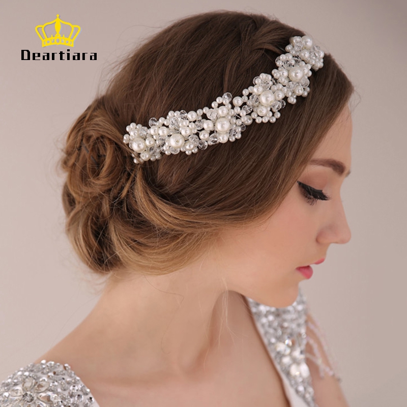 Băng đô đính ngọc xinh xắn cho cô dâu