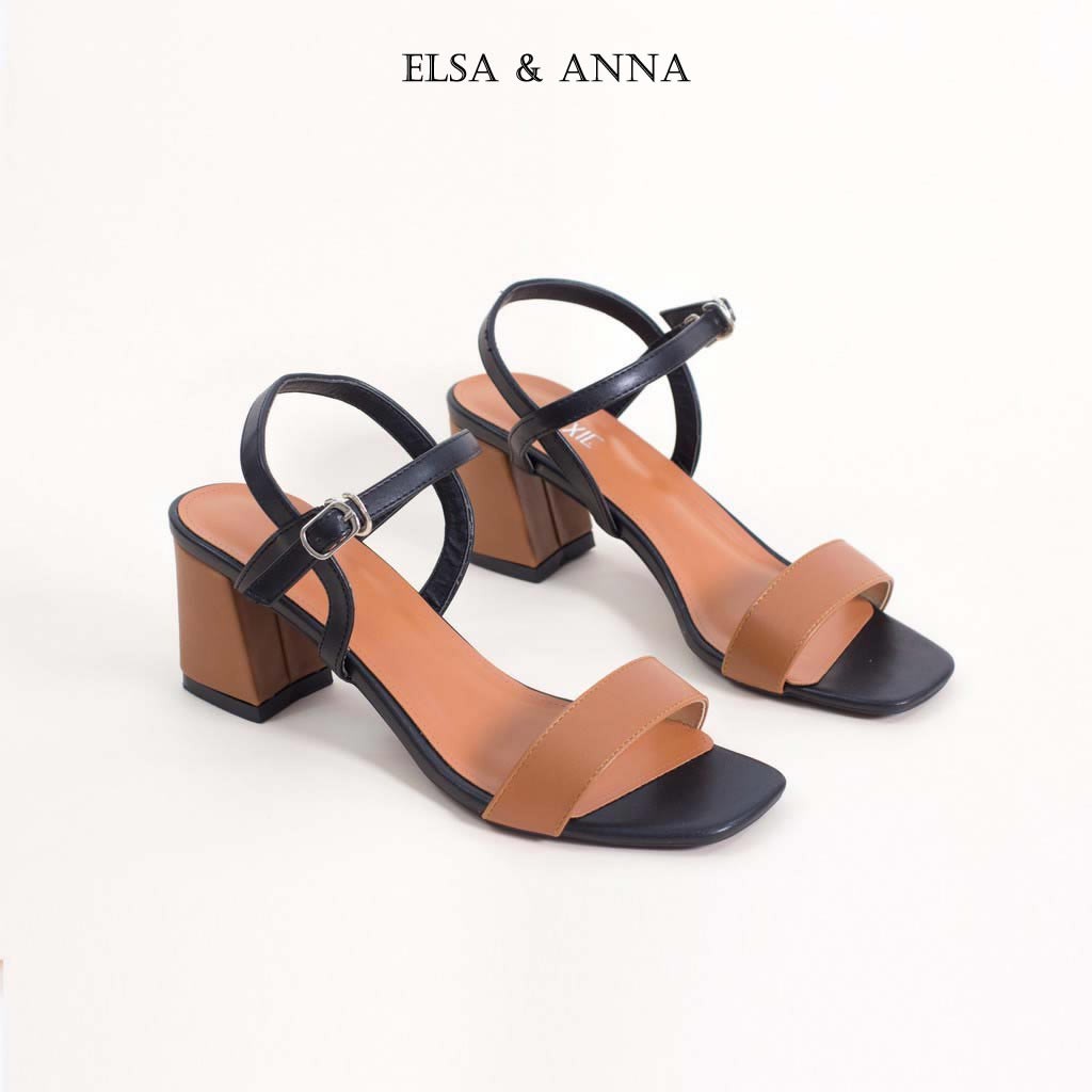 Giày sandal nữ cao gót 5cm AELLA244 - Giày dép nữ vnxk cao cấp