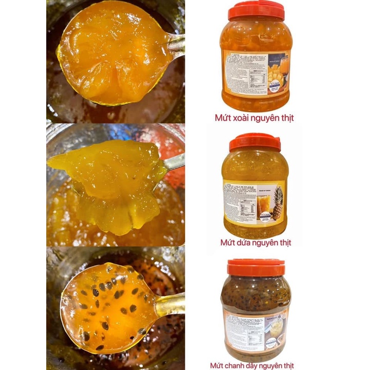 Mứt xoài trái cây nguyên hạt Đài Loan
