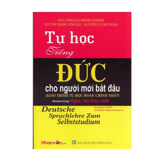 Sách -  Tự Học Tiếng Đức Cho Người Mới Bắt Đầu - Nhân Văn