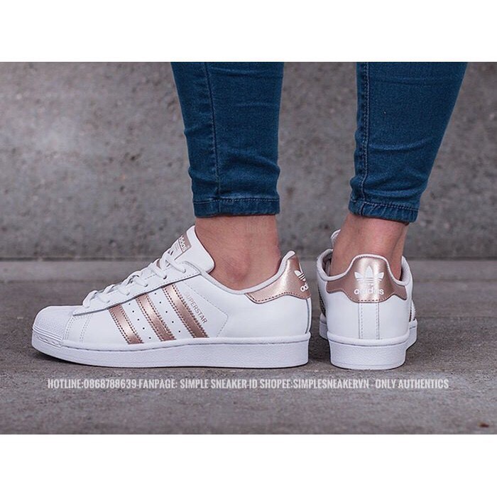 Giày Adidas Nam Chính Hãng Superstar 🔴FREESHIP🔴 Giảm 50K Khi Nhập Mã [ADIDASNU] Giày Adidas Superstar Gold Auth