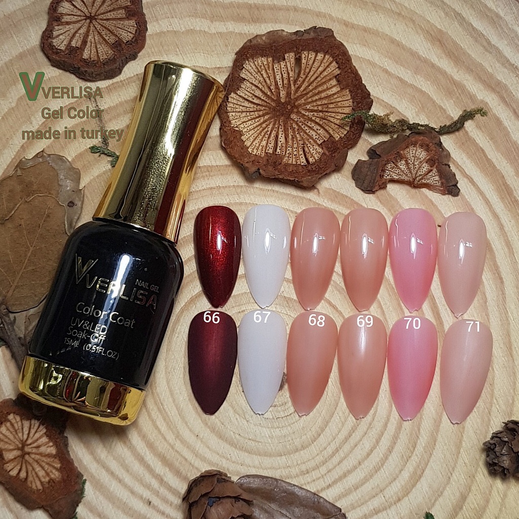 Sơn gel VERLISA THỔ NHĨ KỲ chai 15ml bảng 12