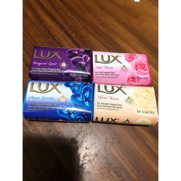 Xà phòng tắm hương nước hoa LUX Indonesia các màu bánh to 80g  🇹🇭 xà bông cục soap sáp, tắm, hồng, trắng, tím, xanh