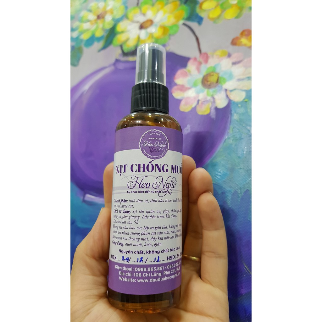 Xịt chống muỗi (hương sả) HEO NGHÉ 100ml