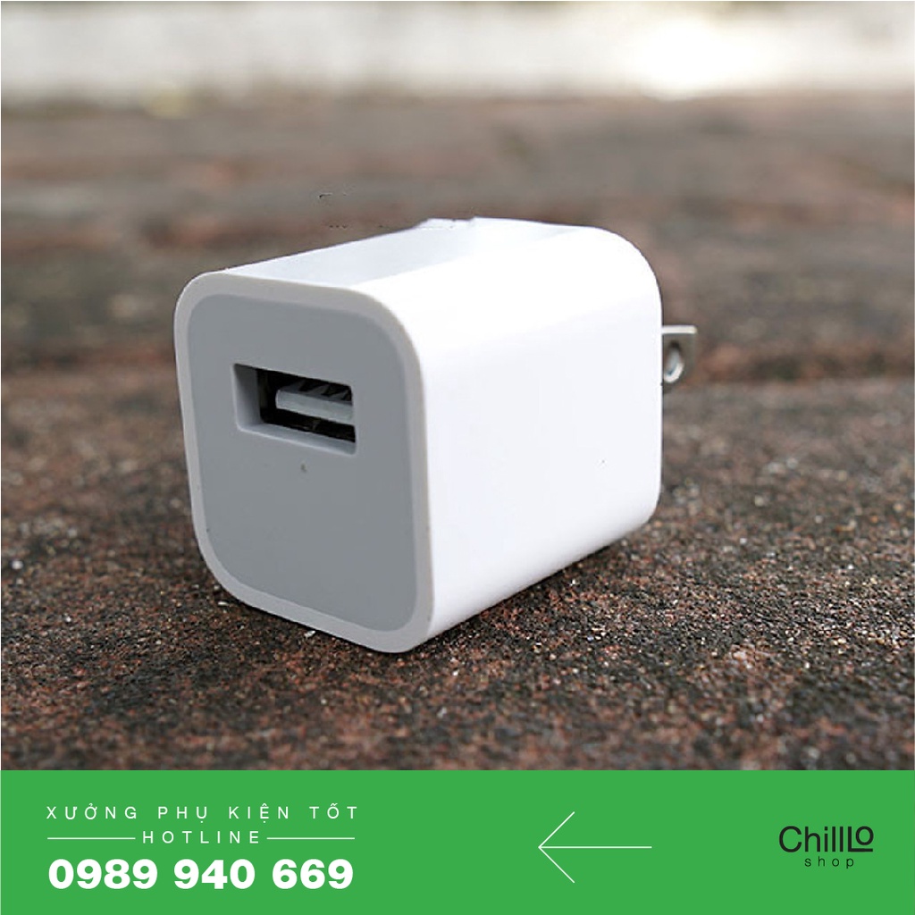 Cục Sạc 5W Đầu Ra USB 5V-1A Củ Sạc Dành Cho Thiết Bị Di Động, Điện Thoại, Máy tính bảng, Pin Sạc Dự Phòng