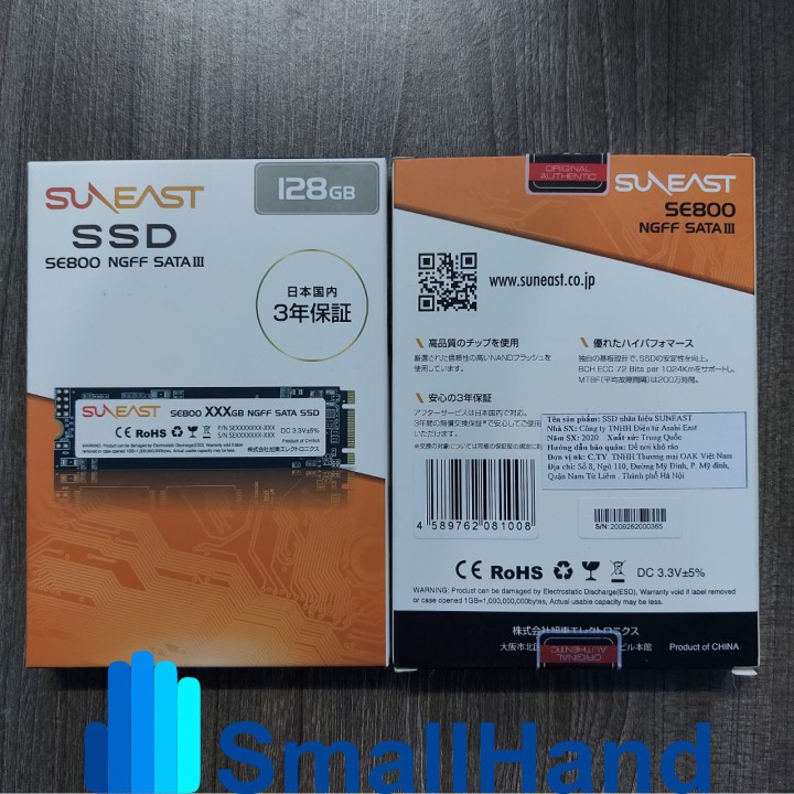 Ổ cứng SSD M2.NGFF SunEast 128GB nội địa Nhật Bản – CHÍNH HÃNG – Bảo hành 3 năm – M2 Sata3 SSD chính hãng