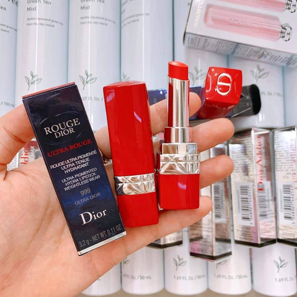 Son Kem Dior Ultra Rouge 999 vỏ đỏ ⚜️Hàng Authentic⚜️