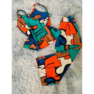 Pijama lập thể dài lụa mango