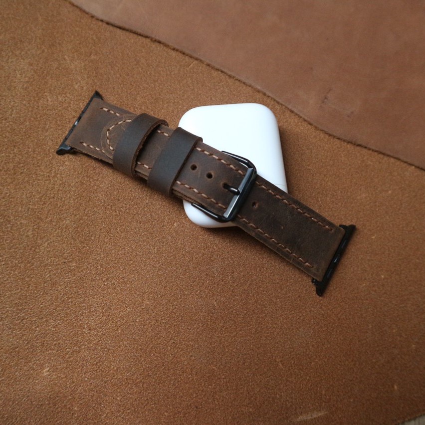 Dây đeo dành cho đồng hồ apple watch da -  Dành Cho Series SE 6 | 5 | 4 | 3 | 2 | 1 38mm 40mm 42mm 44mm