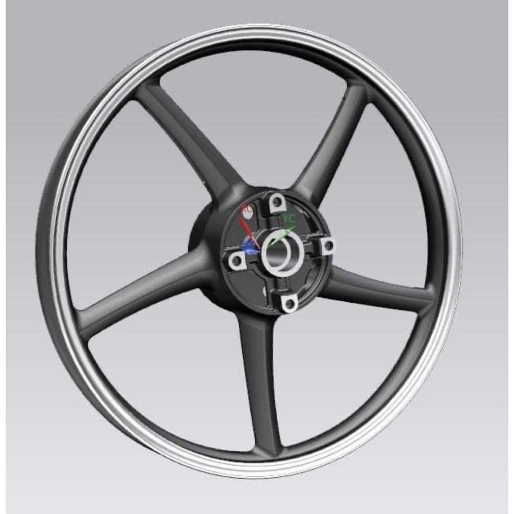 Vành mâm đúc 5 cây Ex135 2 phanh đĩa size 1.4 - 1.6  sp3tk3  enkein chính hãng_Dochoixemaynhapkhau