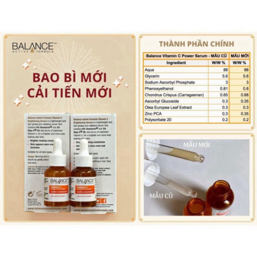 Serum mờ thâm sau mụn vitamin C Balance Active Formula 30ml | BigBuy360 - bigbuy360.vn