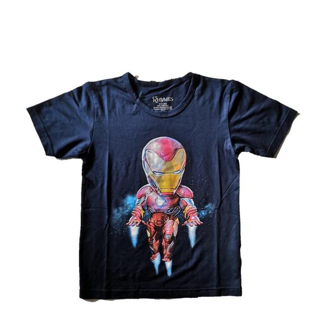 Áo Thun Đen In Hình Iron Man Chibi Avengers Thời Trang Cho Nam Giới 6