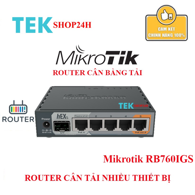 Thiết bị cân bằng tải mikrotik 760igs hàng new