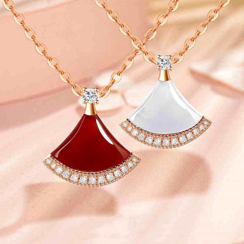 AROMA Vòng cổ Mặt Hình Quạt Thời Trang Dành Cho Nữ