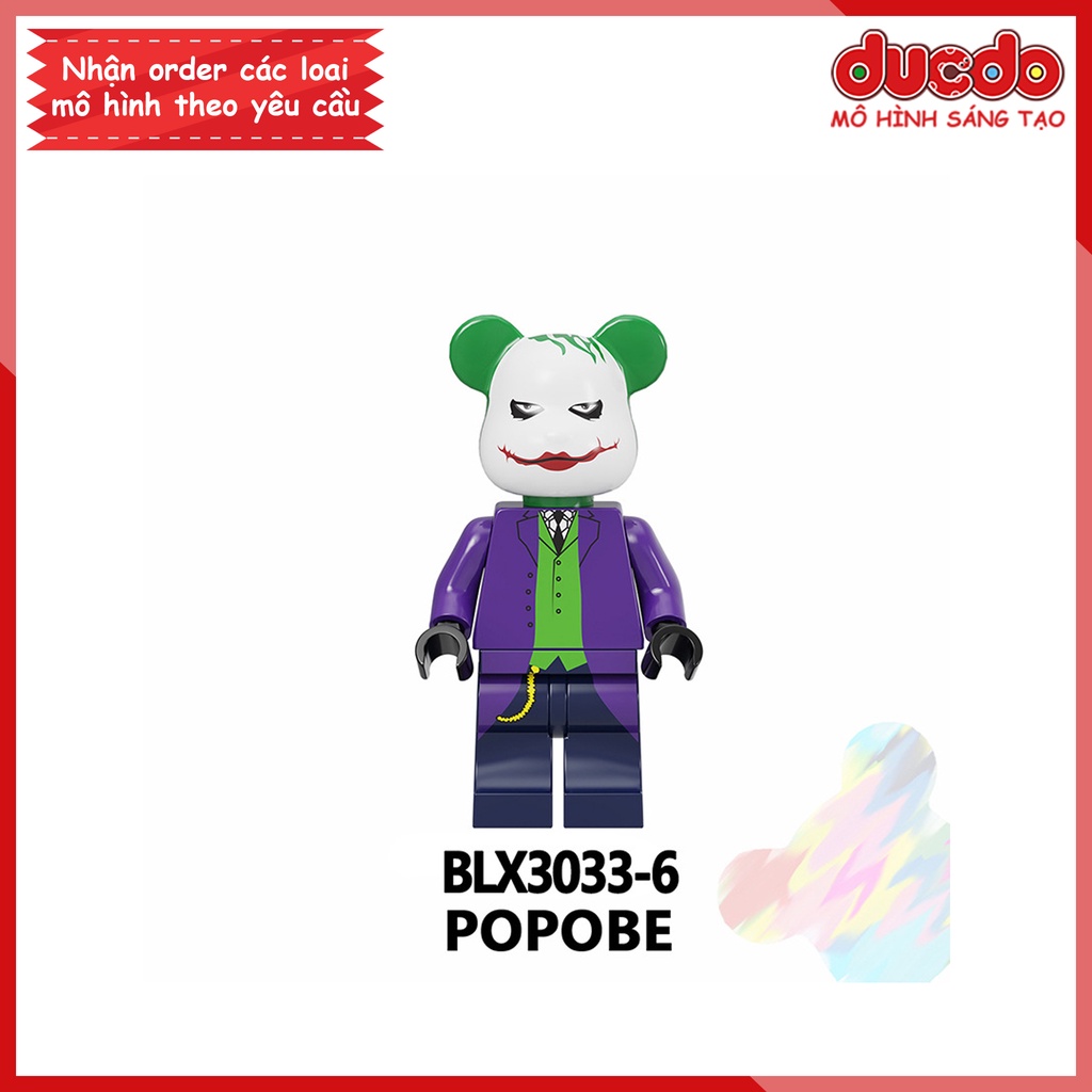Minifigures các nhân vật Bearbrick - Đồ chơi Lắp ghép Xếp hình Mini Mô hình BLX3033