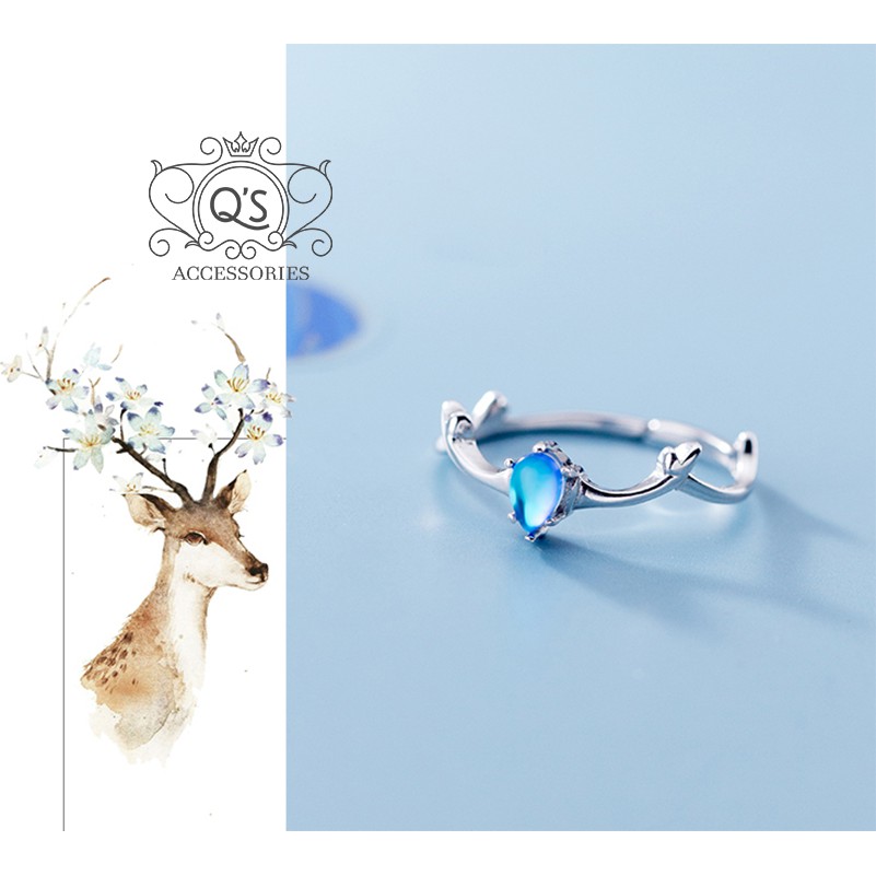 Nhẫn bạc 925 khắc hình cá nữ trượt freesize S925 FISH QA SILVER Ring RI220602