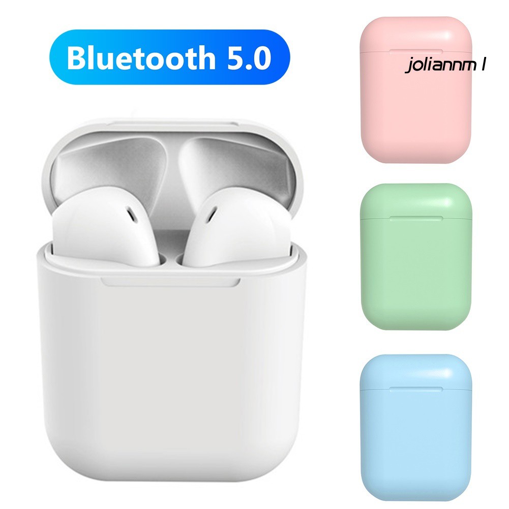 Tai Nghe Bluetooth 5.0 Không Dây Jm Inpods12 Hình Bánh Macaron Điều Khiển Cảm Ứng