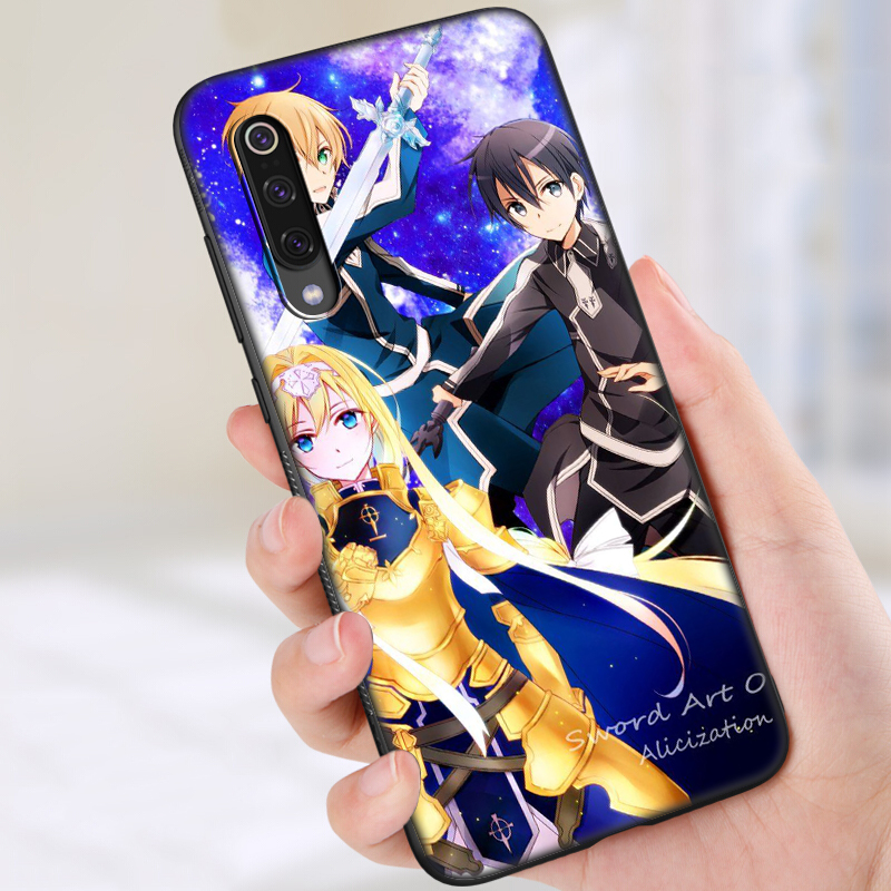 Ốp Lưng Silicone In Hình Sword Art Online Cho Xiaomi Mi 10 9 8 6 Se Lite Mi10 Mi9 Mi8 Mi6 86sf