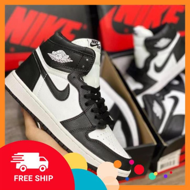 [ FREESHIP –BẢO HÀNH 12 THÁNG] GIÀY SNEAKER NAM NỮ JORDAN CAO CỔ ĐEN TRẮNG HOT TREND